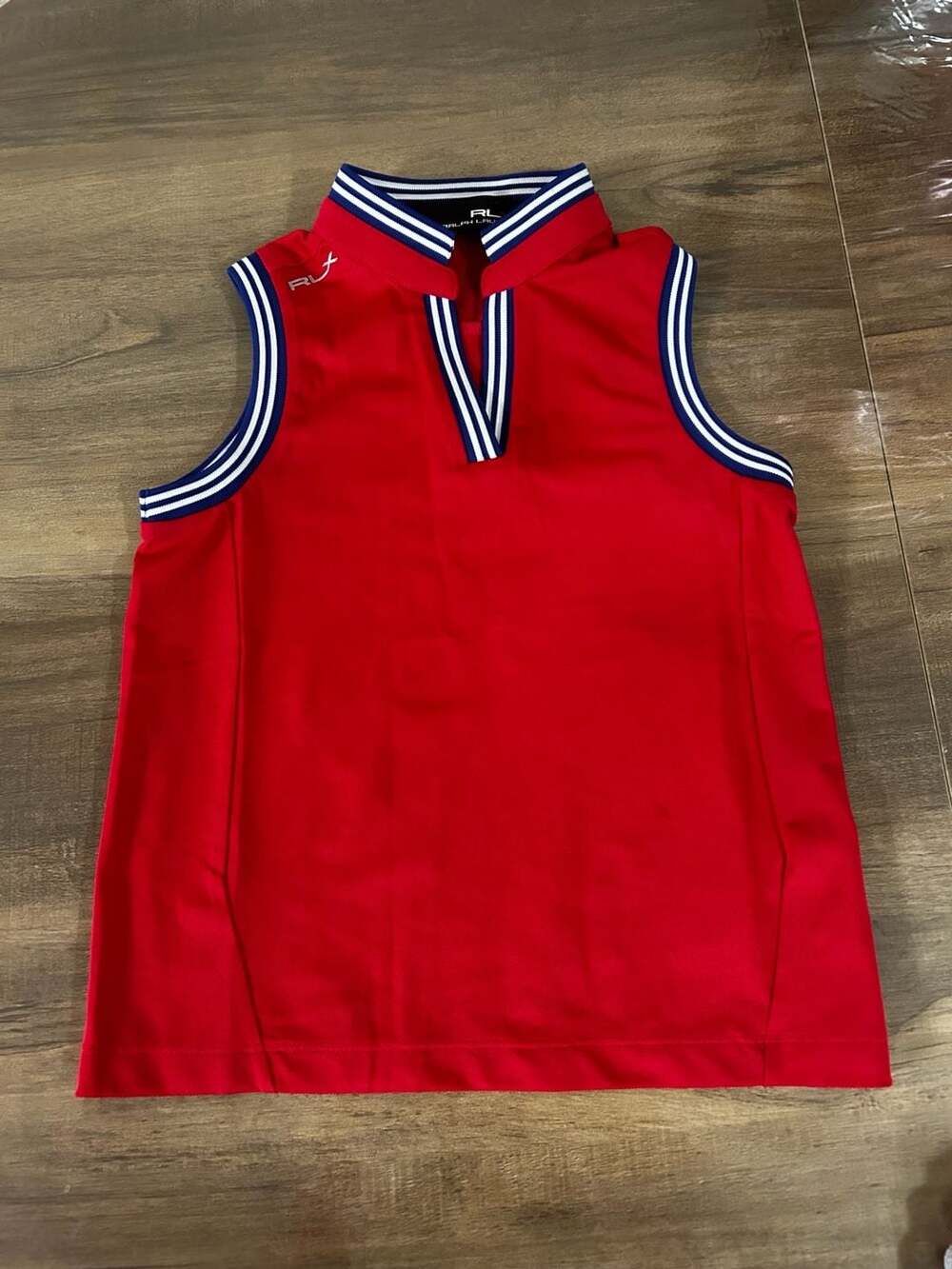 RLX Ralph Lauren Toddler Sleeveless Golf Polo Shirt Red Size 4